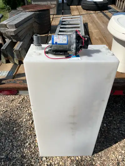 Water tank/ water pump/toilet & septic tank / rear tie down inserts