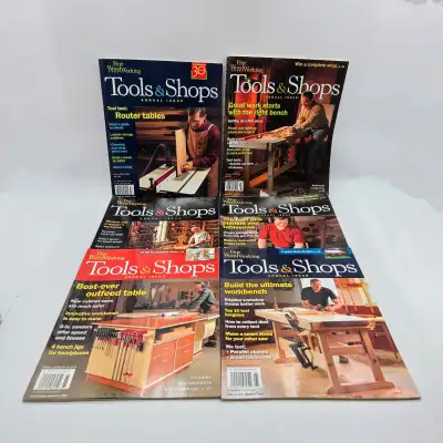 Fine Woodworking Tools & Shops Annual Magazine Lot Winter 2004 2005 2006 2007 2008 2009 2010 Lot Of...