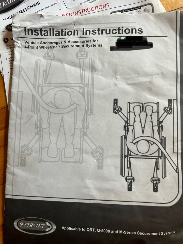 Wheelchair tie down’s in Health & Special Needs in London