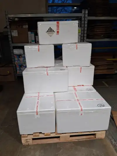 LARGE (USED) STYROFOAM BOXES FOR $5– INSULATED STORAGE/SHIPPING, View more