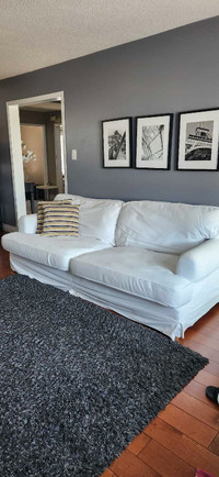 White Ikea Couch For Sale