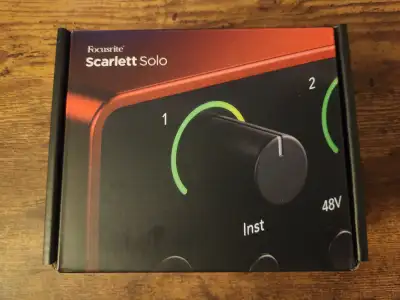 Focusrite Scarlett Solo 4th Gen Audio Interface, View more