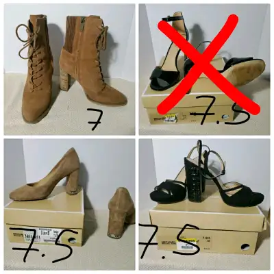 40$ la paire grandeur 7.5m \ 38 botte grandeur 7