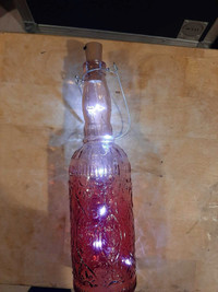Decorative bottles with fairy lights