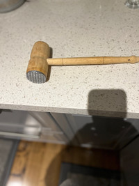 Iron wood meat tenderizer hammer 