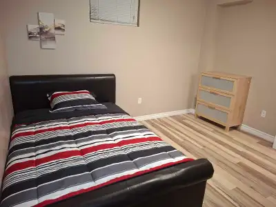 1 bedroom available in basement apartment for rent. Shared kitchen, livingroom, bathroom and laundry...