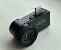 Seek compact thermal imaging camera for iPhone. 