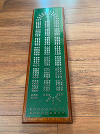 Handcrafted Wooden Cribbage Board