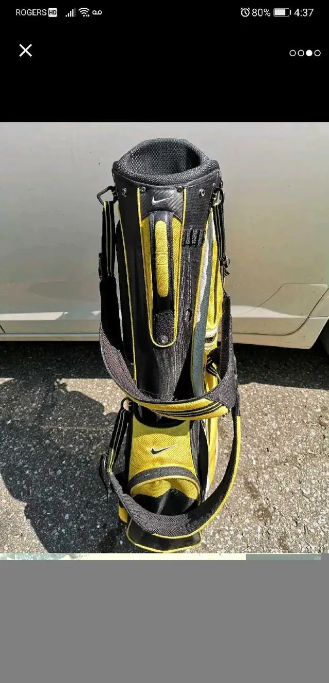 NIKE STAND UP GOLF BAG WITH BACKPACK STRAPS NO COVER in Golf in Barrie - Image 4