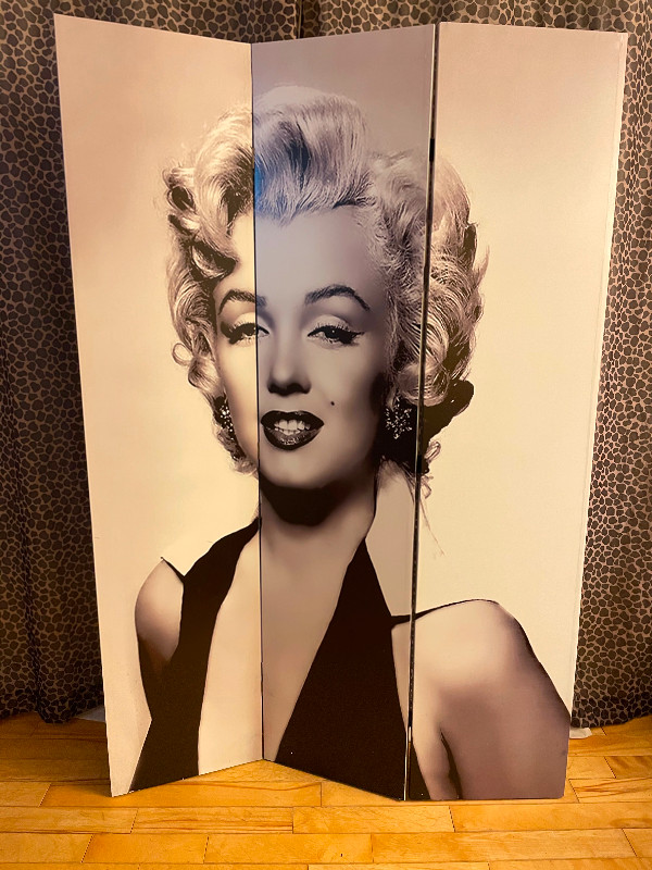 Marilyn Monroe bifold room divider in Home Décor & Accents in Saint John