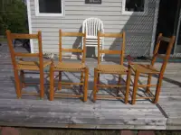 Antique Ladder-Back Chairs