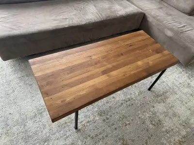 EQ3 Reclaimed Teak Coffee Table. Excellent Condition. ...