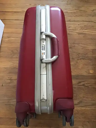 Red suitcase hard shell - 14”Wx 9” D x24” H, View more