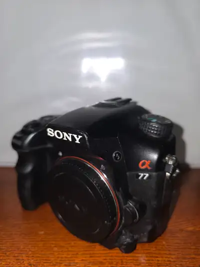 Sony Alpha SLT-A77 DSLR Body — For Parts or Repair — EVF Works, View more