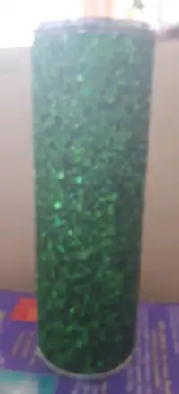 Metal ,Green Glitter Covered Perfume Body Spray Holder For Sale
