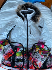 Manteau de ski Sportalm pour femme et fourrure
