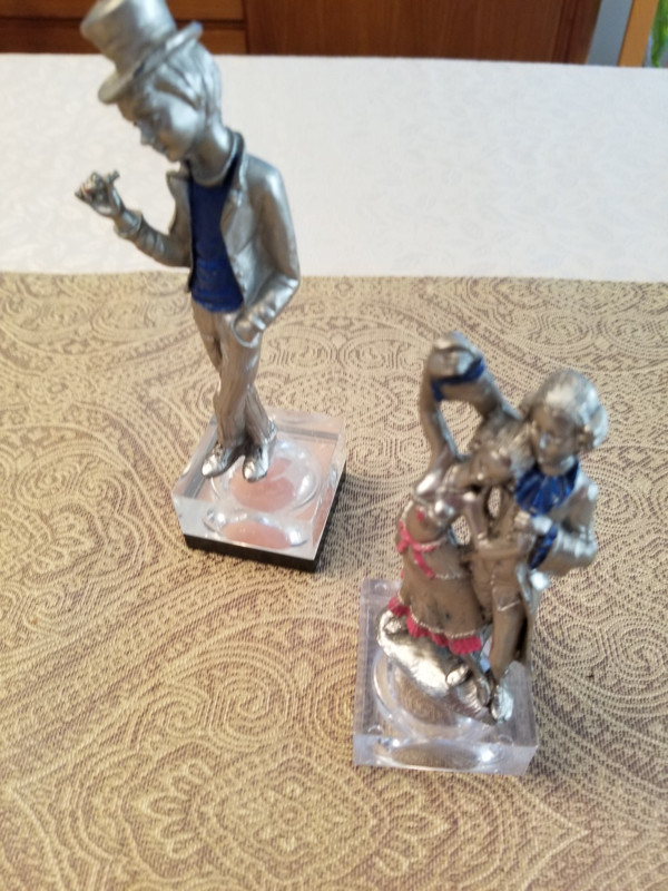 Italy Vintage LOT OF 2 Pewter Peltro Figurine Statues in Arts & Collectibles in Norfolk County - Image 3