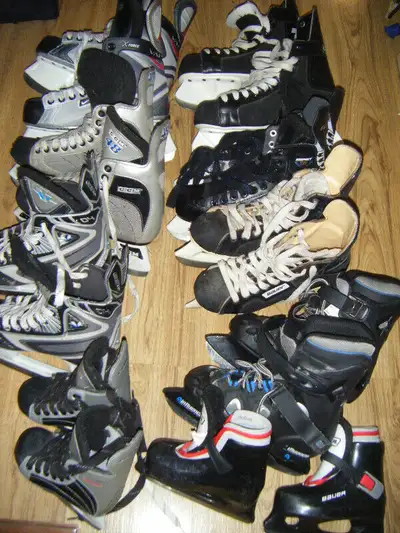 Hockey Skates for sale Toddler and youth sizes available. 9J,,2,4,5,8.5, $20 and up each.