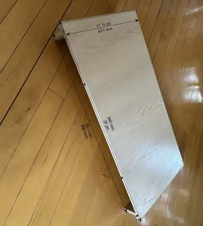 Rallonge centrale pour table de salle à dîner en chêne blanc. Voir dimensions sur les photos. À donn...