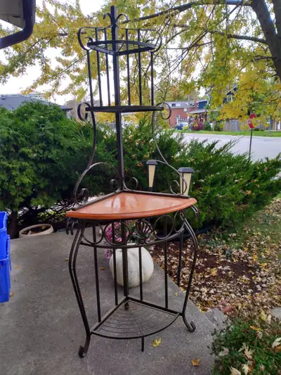Corner Shelf Stand Assembled Never Used, View more