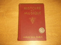 1930-Histoire de la musique Larousse Paris-Maître Vincent D'Indy