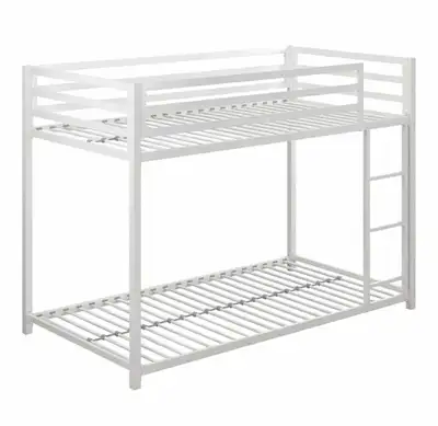 lit blanc superposé en métal, View more