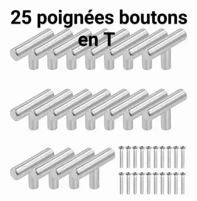 25 poignées en forme de T, View more
