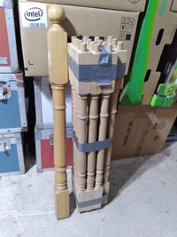 Oak stair rail balusters for sale