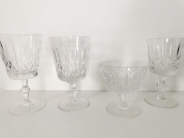 Crystal Glasses x4 in Kitchen & Dining Wares in Kitchener / Waterloo - Image 3
