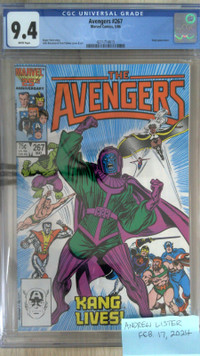 Avengers, Vol. 1 #267 (1986) CGC 9.4 Graded Slab, White Pages