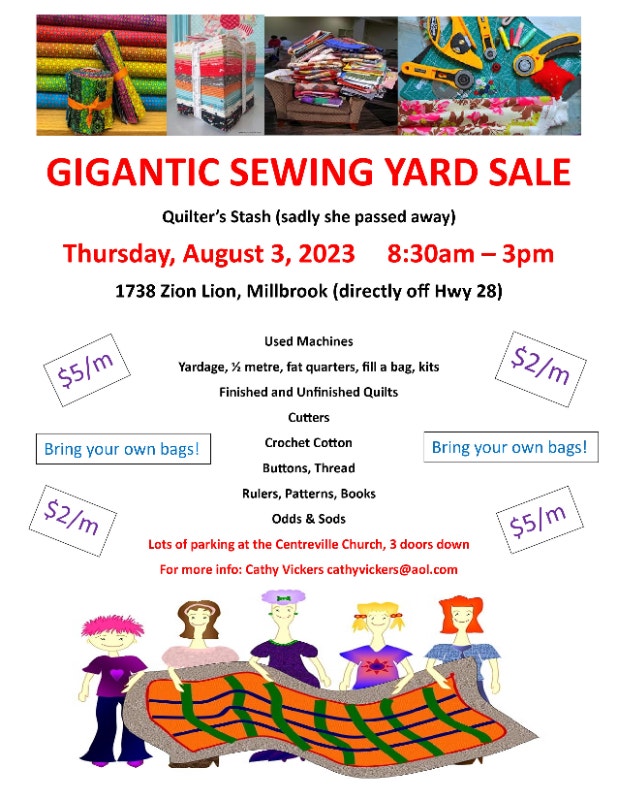 Gigantic Sewing Yard Sale Garage Sales Peterborough Kijiji