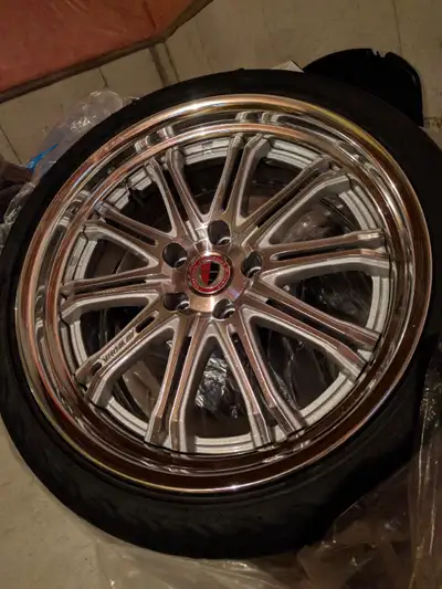 WORK WHEELS Schwert SC1 19" FRONT: 19x9 (A) +35MM 5x114.3 With 245/35/19 FEDEREAL REAR: 19x10 (O) +3...