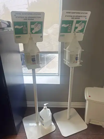 hand sanitizer and stands , View more