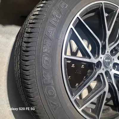 Lexus NSX Rims with Yokohama All Season Tires Used for 1 year 225/60/18 Rim Specs in Pictures,Spacer...