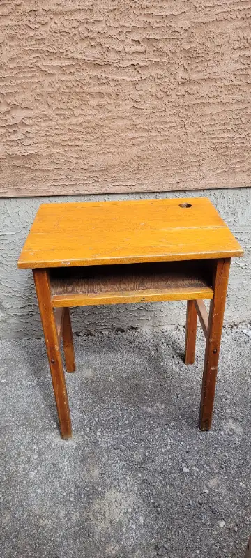 Wooden School Desk, View more