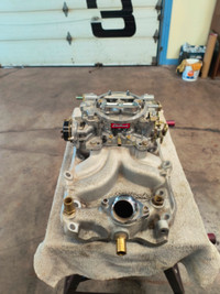 Edelbrock intake and carb (new)