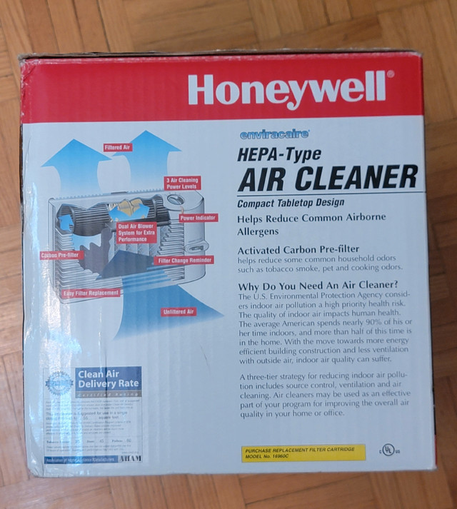 Honeywell HEPA Tabletop Air Purifier for Small Room with Dual Ac in Heaters, Humidifiers & Dehumidifiers in City of Toronto - Image 4