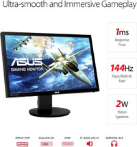 ASUS VG248 - 24.8’ 144hz Gaming Monitor