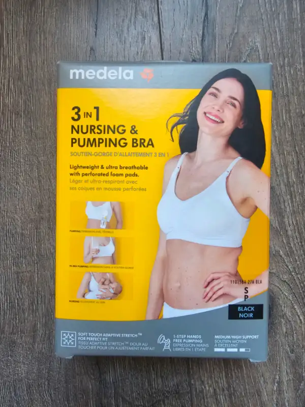 Medela 3 in 1 nursing + pumping bra size small628637375055371216