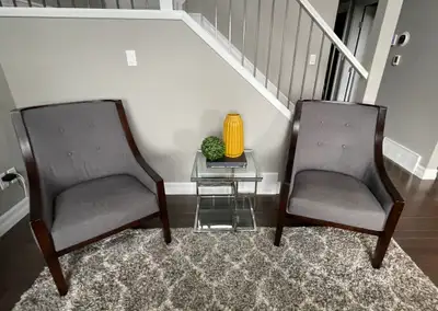 2 Accent chairs $250, View more