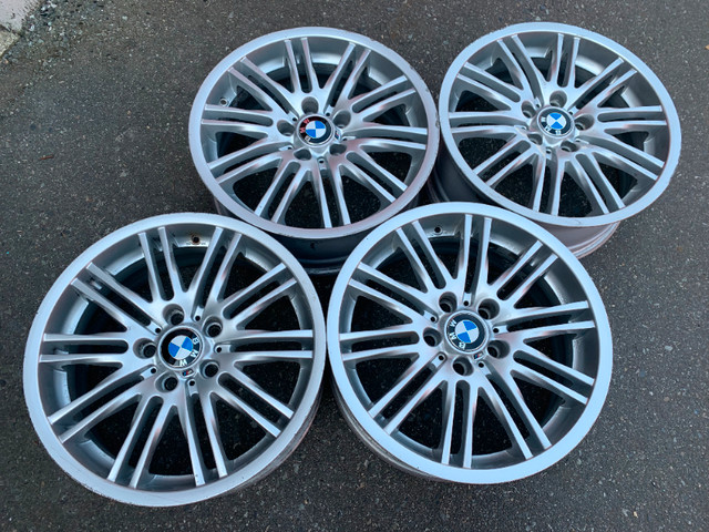 Set of Genuine Factory 18X7.5 style 164 Z4/E46 M3 rims good cond in Tires & Rims in Delta/Surrey/Langley