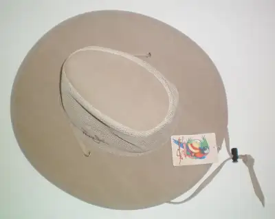 Panama Jack Safari Mesh Hat with Adjust Chin Cord Size M NWT - GCPJ217-Kaki - Medium is 7 - 7 1/8 ha...