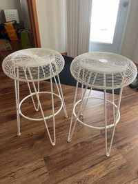 Two bar stools 