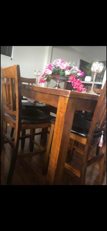 Table and chairs set of 8 chairs Extendable table, View more