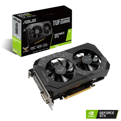 ASUS TUF Gaming GeForce GTX-1650 OC Edition 4GB GDDR6 PC Graphic, View more