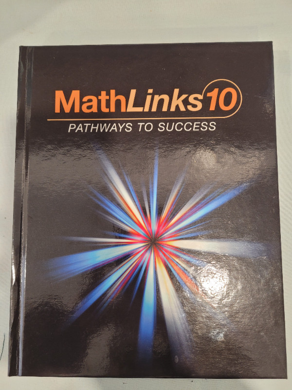 Mathlinks 10 hard cover like new dans Manuels  à Delta/Surrey/Langley