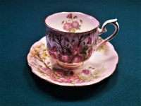 Royal Albert Wild Geranium Mauve Tea Cup & Saucer #43