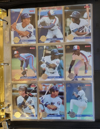 1993 McDonald's Expos 32 card set cartes Baseball