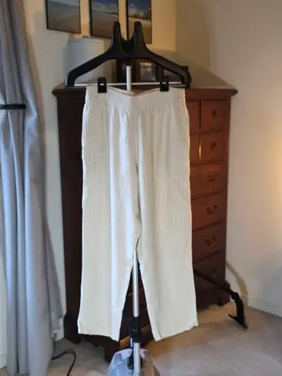 linen stripped pants, View more