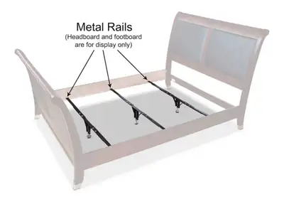 Deluxe Full/Queen/King Metal Support Rails - Set of 3, View more